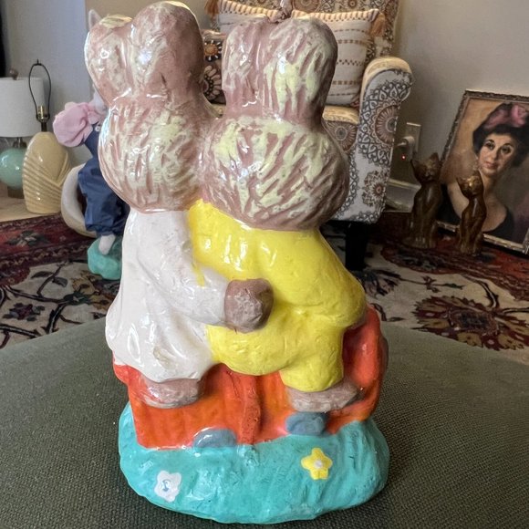 Vtg Easter Rabbit WAX CANDLES Set of 3 Unburned Decorative Novelty Bunny Candles - Picture 13 of 15